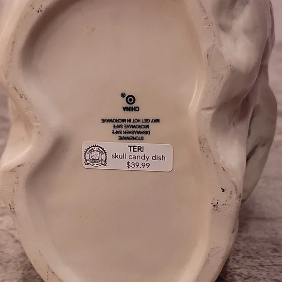 Ceramic Skull Candy Dish - Picture 8 of 12